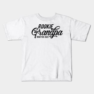 Rookie Grandpa Drafted 2021 Kids T-Shirt